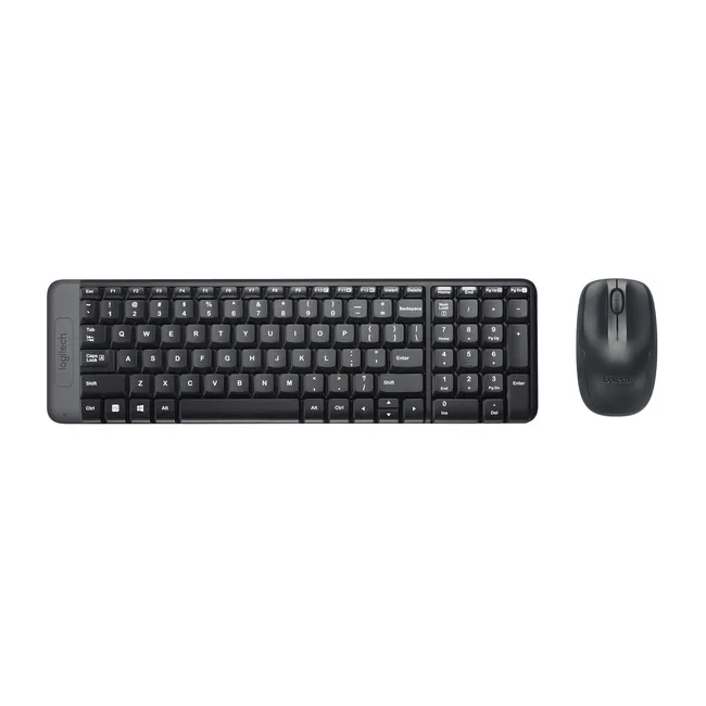 mk220-gallery-1 Logitech MK220 Wireless Keyboard And Mouse Combo Arabic / English - Black | 920-003160 - Image 1