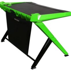 DXRacer Gaming Ergonomic Comfortable Desk - Black / Green | GD/1000/NE
