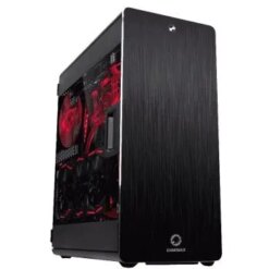 GameMax Raider X Full ATX Tower Gaming Case, Aluminium Dual Sides With Easy Open Handle, Support Watercooling System Up To 360mm, 4x USB Ports - Black | Raider X