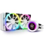 NZXT Kraken Z53 240  Liquid Cooler With LCD Display - White | RL-KRZ53-01