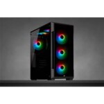 Corsair iCUE 220T RGB  Tempered Glass Mid-Tower Smart PC Case — Black - Image 2
