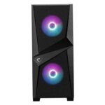 MSI MAG FORGE 100R, Midi Tower, PC, Tempered glass, Black,Transparent, ATX,Micro ATX,Mini-ITX, Gaming - Image 3