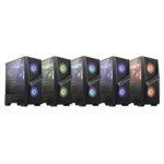 MSI MAG FORGE 100R, Midi Tower, PC, Tempered glass, Black,Transparent, ATX,Micro ATX,Mini-ITX, Gaming - Image 5