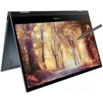 Asus ZenBook Flip 13- Intel CORE I5  1035G4  1.10 GHZ, 8GB, 512G SSD, Intel HD Graphics, 13.3" OLED FHD Display, Wireless, Bluetooth, Camera, Stylus Pen, Windows 10 Home, Eng-Arabic Keyboard, Grey Color | UX363JA-EM176T-GREY - Image 2