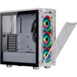 Corsair Crystal ICUE 465X RGB White Steel, Plastic, Tempered Glass ATX Mid Tower Computer Case - White | CC-9011189-WW - Image 4
