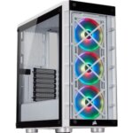 Corsair Crystal ICUE 465X RGB White Steel, Plastic, Tempered Glass ATX Mid Tower Computer Case - White | CC-9011189-WW - Image 5