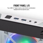 Corsair Crystal ICUE 465X RGB White Steel, Plastic, Tempered Glass ATX Mid Tower Computer Case - White | CC-9011189-WW - Image 6