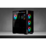 Corsair iCUE 220T RGB  Tempered Glass Mid-Tower Smart PC Case — Black - Image 5