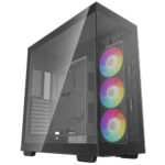 DeepCool CH780 ARGB Dual Chamber ATX PC Case - Black - Image 3