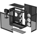 DeepCool CH780 ARGB Dual Chamber ATX PC Case - Black - Image 2