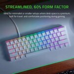 Razer Huntsman Mini 60% Chroma RGB Wired (Detachable Type-C) Mechanical Gaming Keyboard, Linear Optical Switch (Red) w/ Aluminum Body & Fully programmable keys - Mercury - Image 3