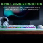 Razer Huntsman Mini 60% Chroma RGB Wired (Detachable Type-C) Mechanical Gaming Keyboard, Linear Optical Switch (Red) w/ Aluminum Body & Fully programmable keys - Mercury - Image 4
