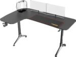 Twisted Minds Y Shaped Gaming Desk Carbon fiber texture - Left | TM-Y-1072-L