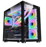 WJ Coolman ROBIN ATX Gaming Case With 7 ARGB Fans - Black