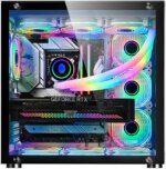 WJ Coolman ROBIN ATX Gaming Case With 7 ARGB Fans - Black