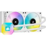 Corsair ICUE H100i Elite Capellix Liquid CPU Cooler  240M - White | CW-9060050-WW