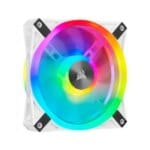 Corsair ICUE QL120 RGB 120mm PWM White Fan - Triple Fan Kit With Lighting Node CORE | CO-9050104-WW - Image 2