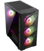 Abkoncore C550  Mini Case Premium Tempered Glass 3 RGB Fans - Image 2