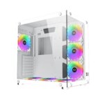 Xigmatek Aquarius Plus Arctic RGB Mid-Tower Gaming Case - White | EN46430