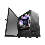 DarkFlash DLM21 Micro ATX Mini ITX Tower Gaming Case - Black - Image 6
