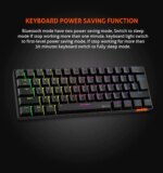 Meetion MK005  60% Mechanical Keyboard Wired  Anti-ghosting, Blue Switch, Type-C - USB Cable - Black - Image 4