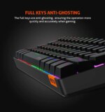Meetion MK005  60% Mechanical Keyboard Wired  Anti-ghosting, Blue Switch, Type-C - USB Cable - Black - Image 3