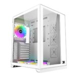 Xigmatek Aquarius S Arctic 3X ARGB Fans Tempered Glass Gaming Case - White | EN46539