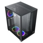 Xigmatek Aquarius S Arctic 3X ARGB Fans Tempered Glass Gaming Case - Black | EN46539 - Image 3