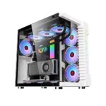 WJ Coolman ROBIN III ATX Gaming Case With 7 ARGB Fans - White |
