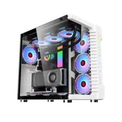 WJ Coolman ROBIN III ATX Gaming Case With 7 ARGB Fans - White |