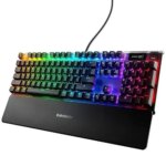 SteelSeries Apex Pro Mechanical Gaming Keyboard, Adjustable Actuation Switches, OLED Smart Display, RGB Backlit - Black - Image 2