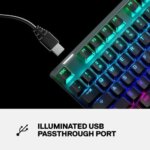SteelSeries Apex Pro Mechanical Gaming Keyboard, Adjustable Actuation Switches, OLED Smart Display, RGB Backlit - Black - Image 7