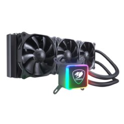 Cougar Aqua High-Performance L360 CPU Liquid Cooler with Vibrant and Dazzling RGB LED Pump Head and a Remote Controller (Aqua 360) - Black | CG-CL-AQUA360-ARGB