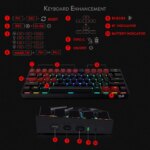 Redragon K530 Draconic 60% Wireless Mechanical Gaming Keyboard - Black - Image 5