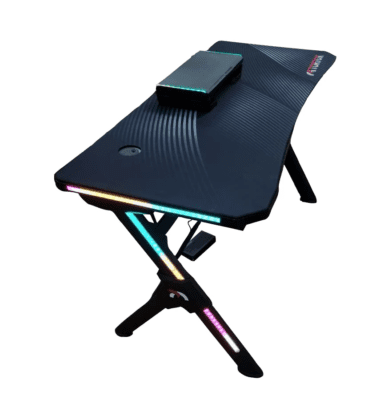 Tortox 1.4m RGB Black Gaming Desk TX-GD400-B-Black