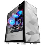 DarkFlash DLM21 Micro ATX Mini ITX Tower Gaming Case -White
