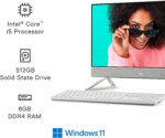 Dell Inspiron 5410 All in One - 23.8-inch FHD Touchscreen , Intel Core i5-1235U, 8GB DDR4 RAM, (256GB SSD+1TB HDD)  Nvidia MX 550 , Intel Wi-Fi 6E, Windows 11 Home |INS-1305 - WHITE - Image 3