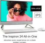 Dell Inspiron 5410 All in One - 23.8-inch FHD Touchscreen , Intel Core i5-1235U, 8GB DDR4 RAM, (256GB SSD+1TB HDD)  Nvidia MX 550 , Intel Wi-Fi 6E, Windows 11 Home |INS-1305 - WHITE - Image 6