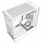 NZXT H5 Elite RGB Gaming PC Case  - White - Image 4