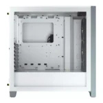 Corsair iCUE 4000X RGB Tempered Glass Mid-Tower ATX Case - White - Image 4