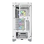 Corsair iCUE 4000X RGB Tempered Glass Mid-Tower ATX Case - White - Image 2