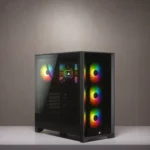 Corsair iCUE 4000X RGB Tempered Glass Mid-Tower ATX Case - Black - Image 2