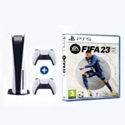 Sony PS5  ( Digital Version )   2 Controllers + FIFA23
