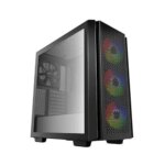 DeepCool CG560 RGB Mid-Tower Case Mesh  4 Fans - Black