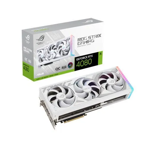 90yv0ic3-m0na00_8_ Nvidia GeForce RTX 4080 16 GB OC - ASUS ROG STRIX ( White Edition )