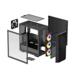 DeepCool CG540 RGB Mid-Tower Case Tempered Glass - Black | R-CG540-BKAGE4-G-1 - Image 3