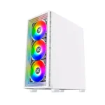 Xigmatek Phantom Arctic Mid Tower Tempered Glass Gaming Case - White - Image 6