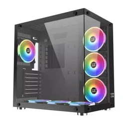 Xigmatek Aquarius Plus RGB Mid-Tower Gaming Case - Black