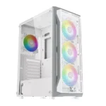 Xigmatek Gaming X Arctic Mid Tower PC Case - 4 ARGB FANS