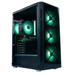 WJ Coolman TRIO 4DF RGB Mid Tower Gaming PC Case - Black
